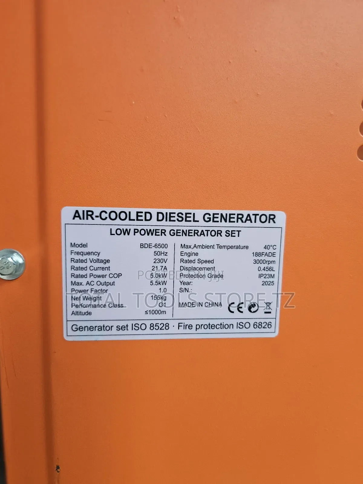 Boss Silent Diesel Generator 5.5kw