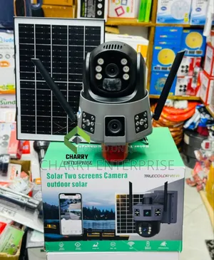 2lens Rechargeable Intelligence CCTV Camera Inatumia Solar Na Umeme