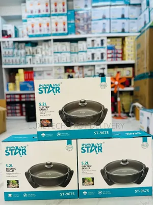 Winning Star St-9675 Electric Skillet 5.2 Litres - Electric Frying Pan