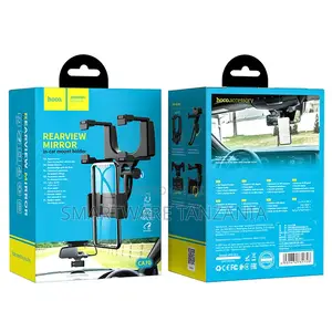 Hoco Ca70 Rearview Mirror In-car Mount Phone Holder Adjustable
