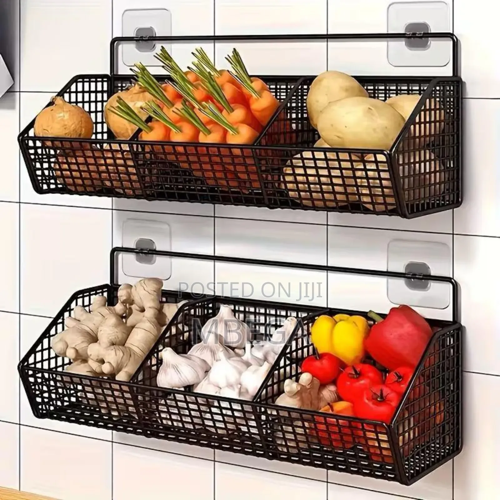 *#3 Grids Hanging Multipurpose Basket