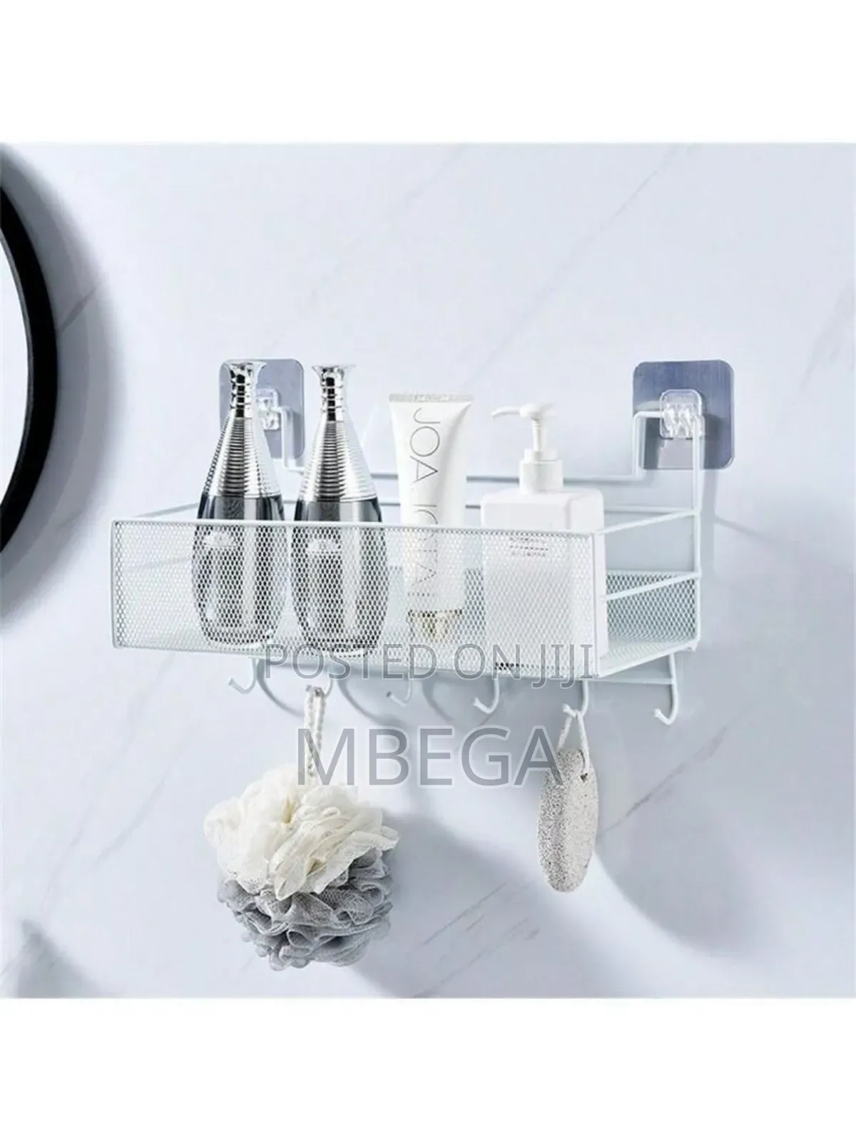 Bathroom Shelf Organizer With Hooks*
Colors: Black White