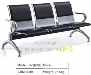 Half Leather Waiting Bench