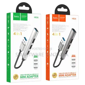 Hoco Hb26 4-in-1 Usb-a to Usb 3.0 2.0 Mini Adapter Hub