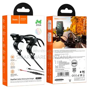 Hoco Z45a Dual Port Safety Motorcycle Charger 4.9ft 24w Usb