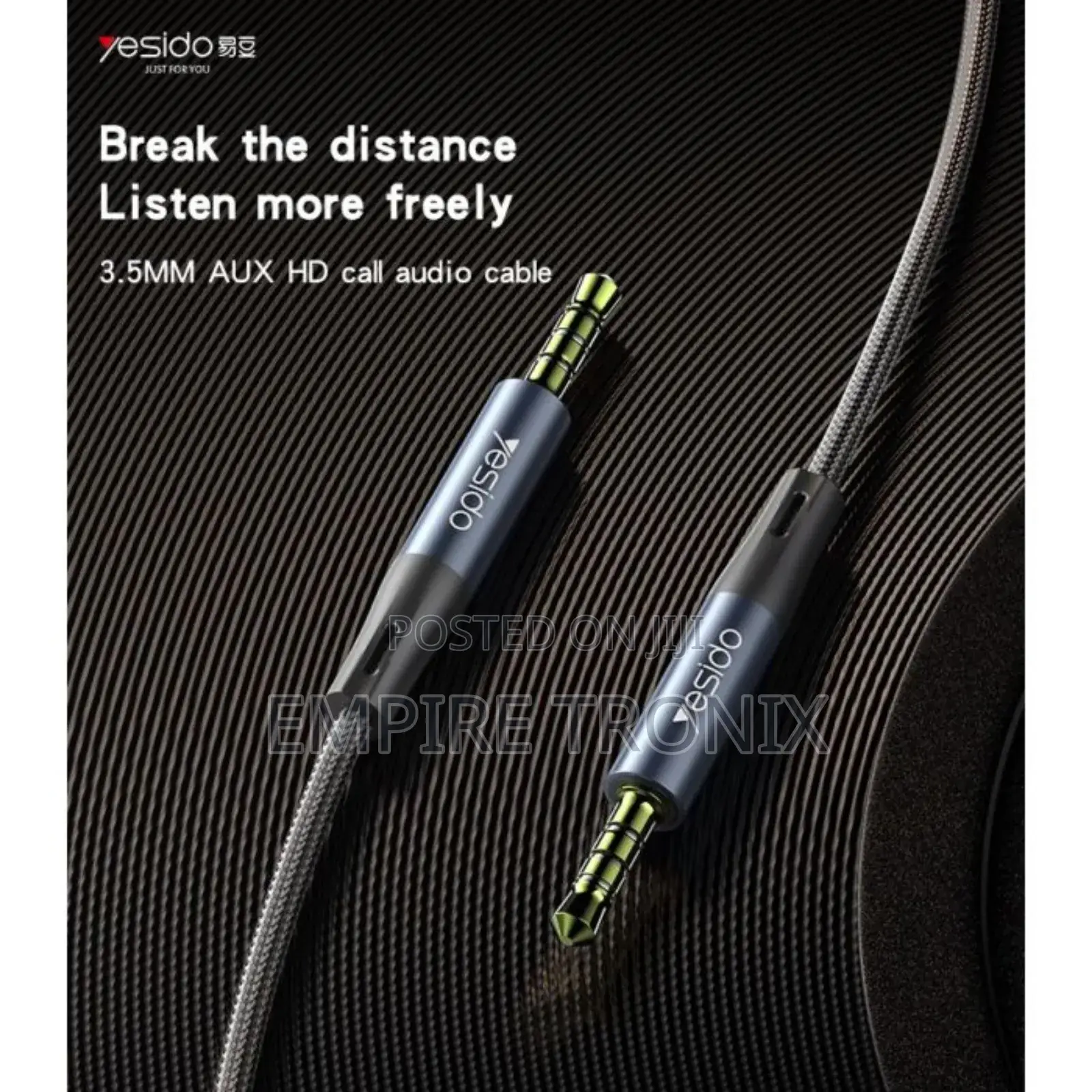 Yesido Yau43 3.5mm Aux Audio Extension Cable With Hd Calling