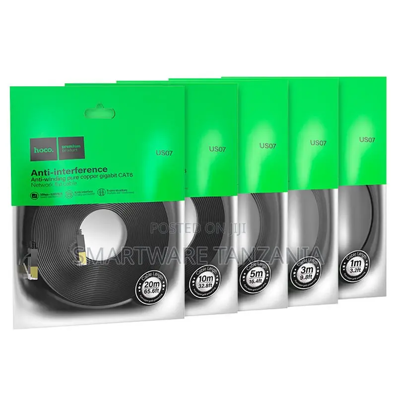 Hoco Us07 Anti-interference Pure Copper Gigabit Cat6 Ethernet