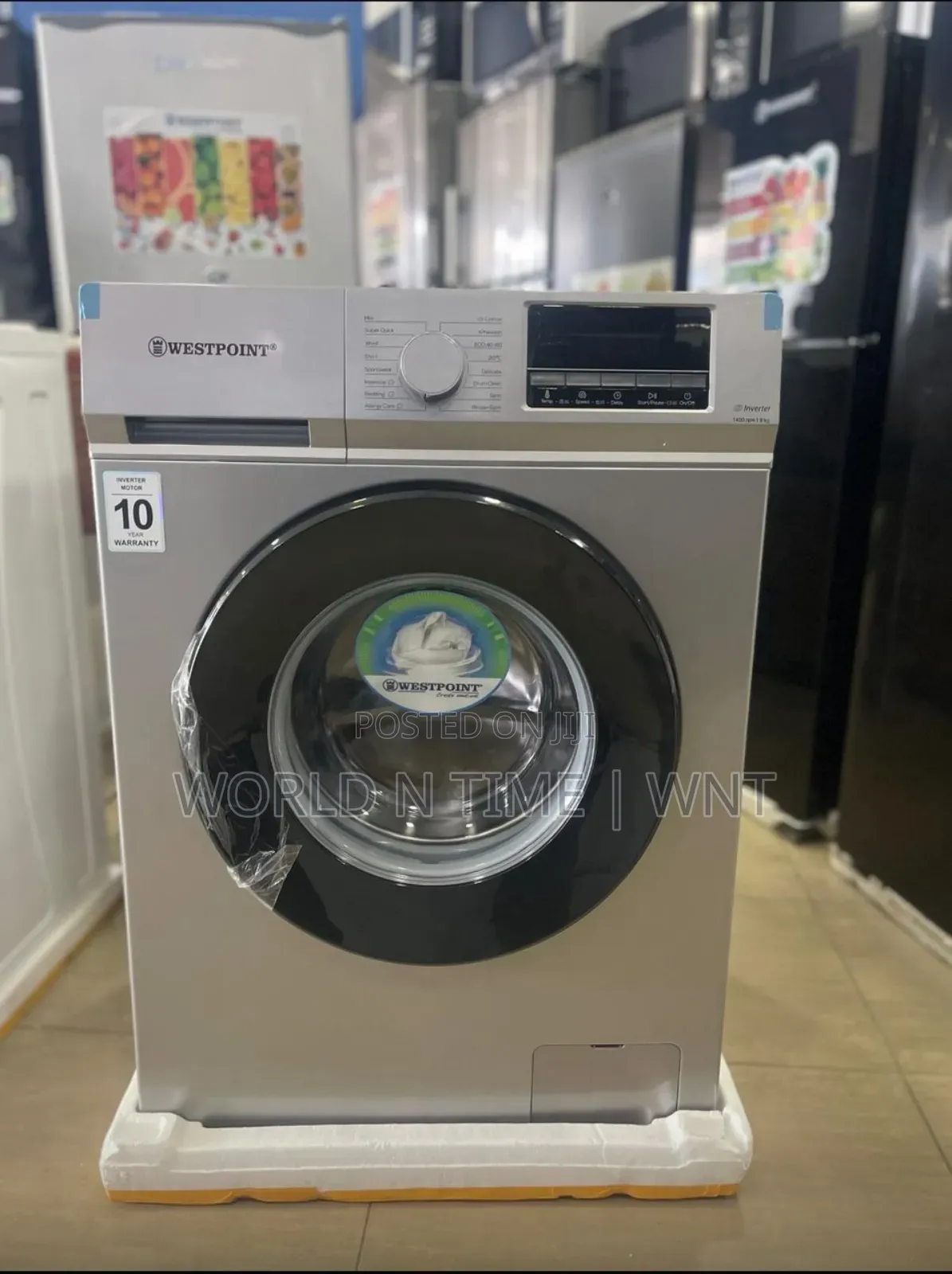 Westpoint Washing Machine 
WMT 914a24.S
Inverter 1400rpm
Inverter 9kg