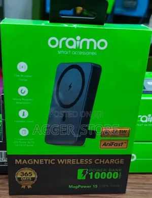 Oraimo Magpower 15 Wireless Powerbank 10000mah
