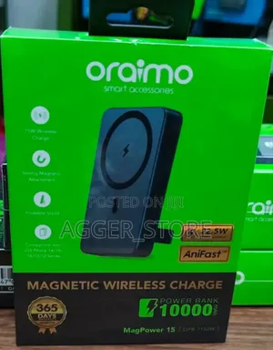 Oraimo Magpower 15 Wireless Powerbank 10000mah