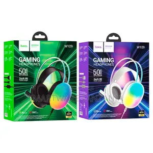 Hoco W109 Gaming Headphones 50mm Speaker RGB Lights 2m Cable