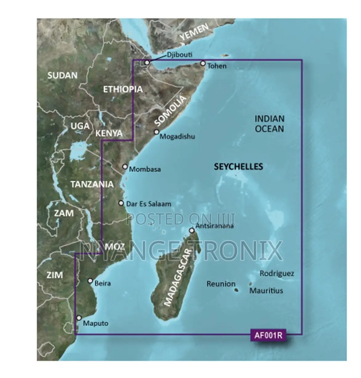 Garmin Bluechart G3 Hd-Hxaf 001-Eastern Africa- Microsd/Sde