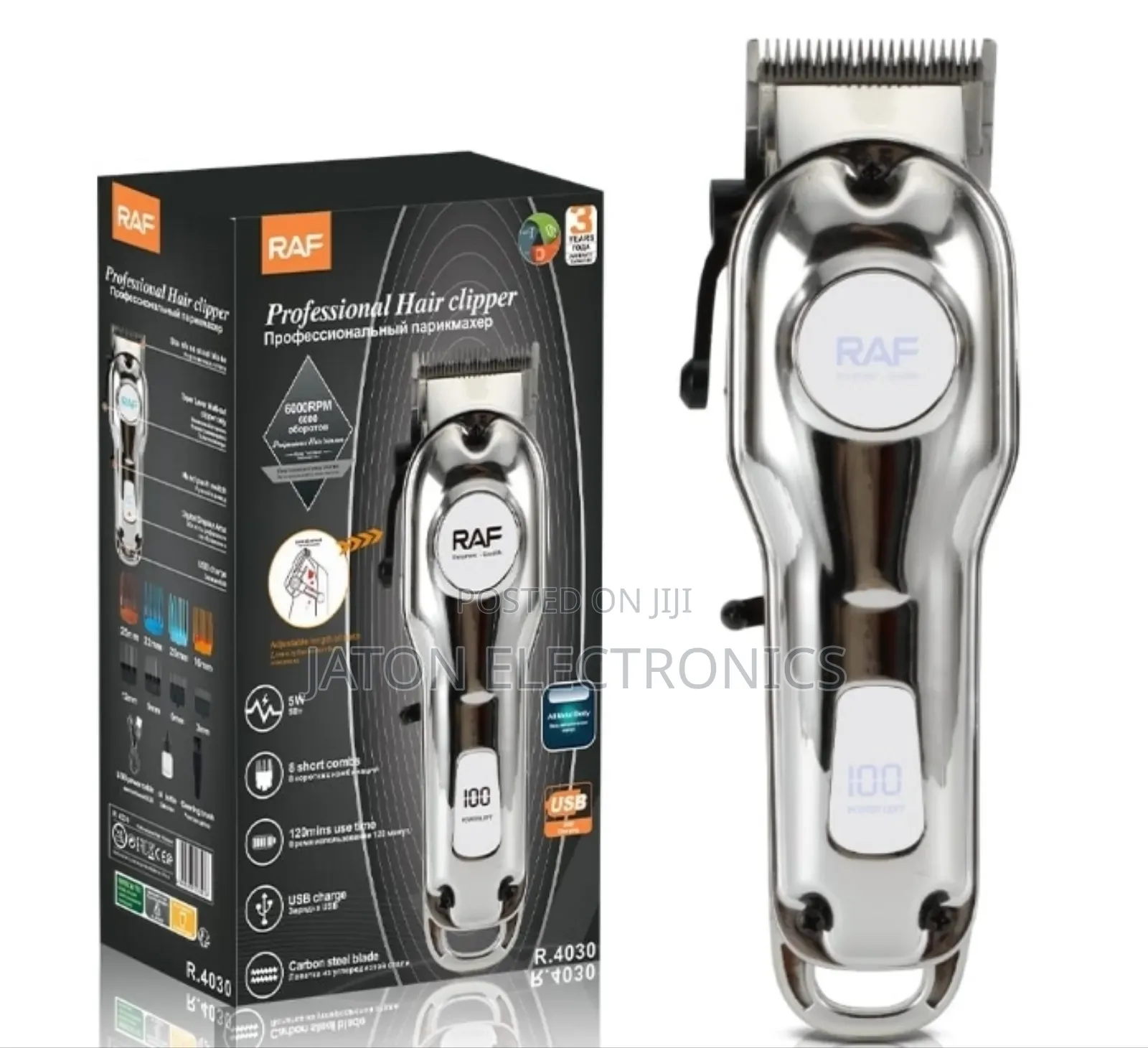Raf Proffesional Hair Clipper Rechargeable