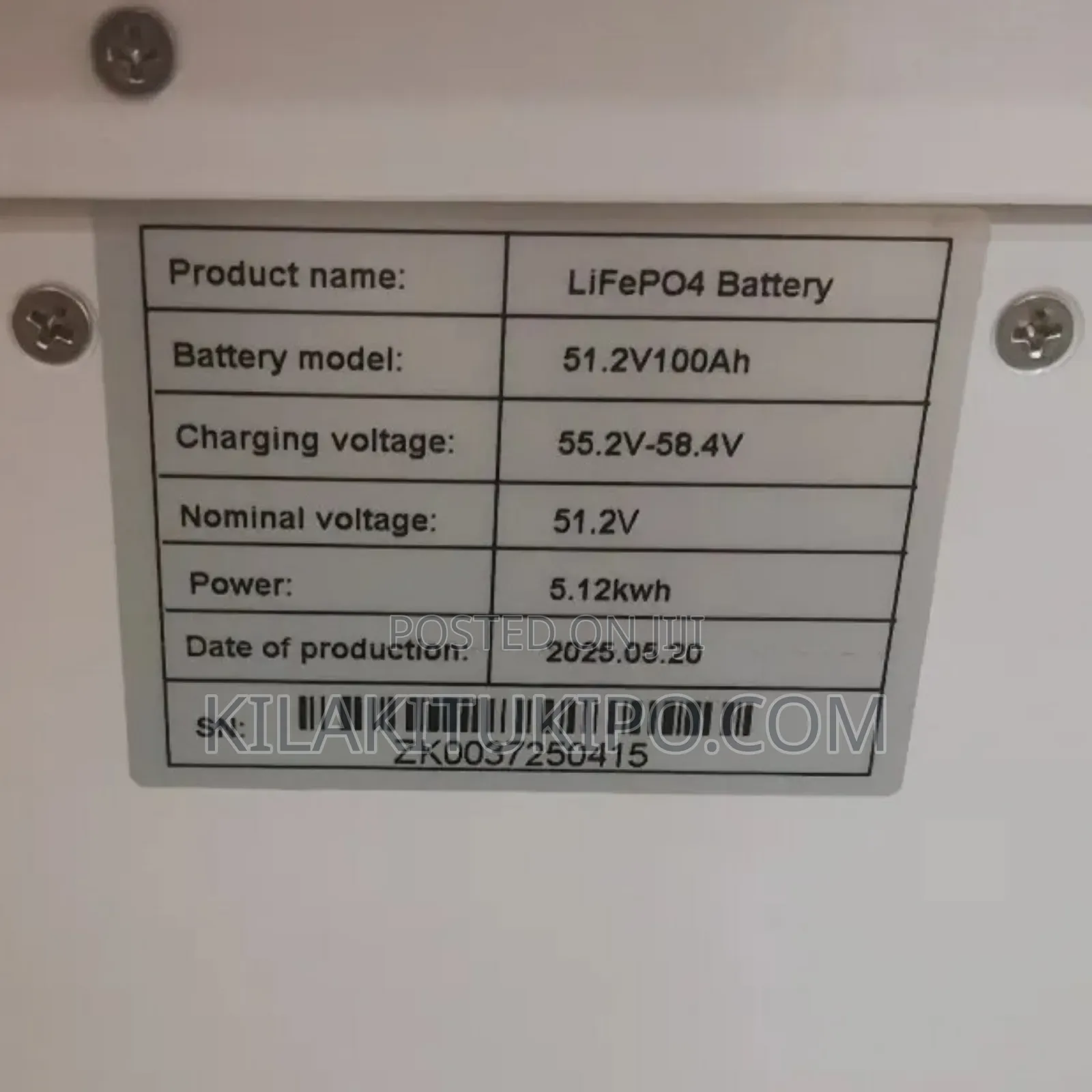 51.2v100ah 5.12kw Lithium Battery