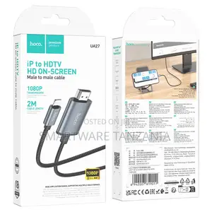 Hoco Ua27 Lightning to Hdmi Cable 2m 1080p Hd iPhone iPad Display