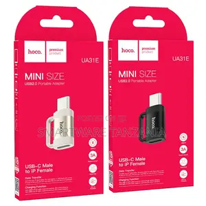 Hoco Ua31e Usb-C Male to Lightning Female Mini Adapter 3a Charge