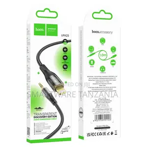 Hoco Upa25 Lightning To 3.5mm Audio Cable 1m Transparent Dac