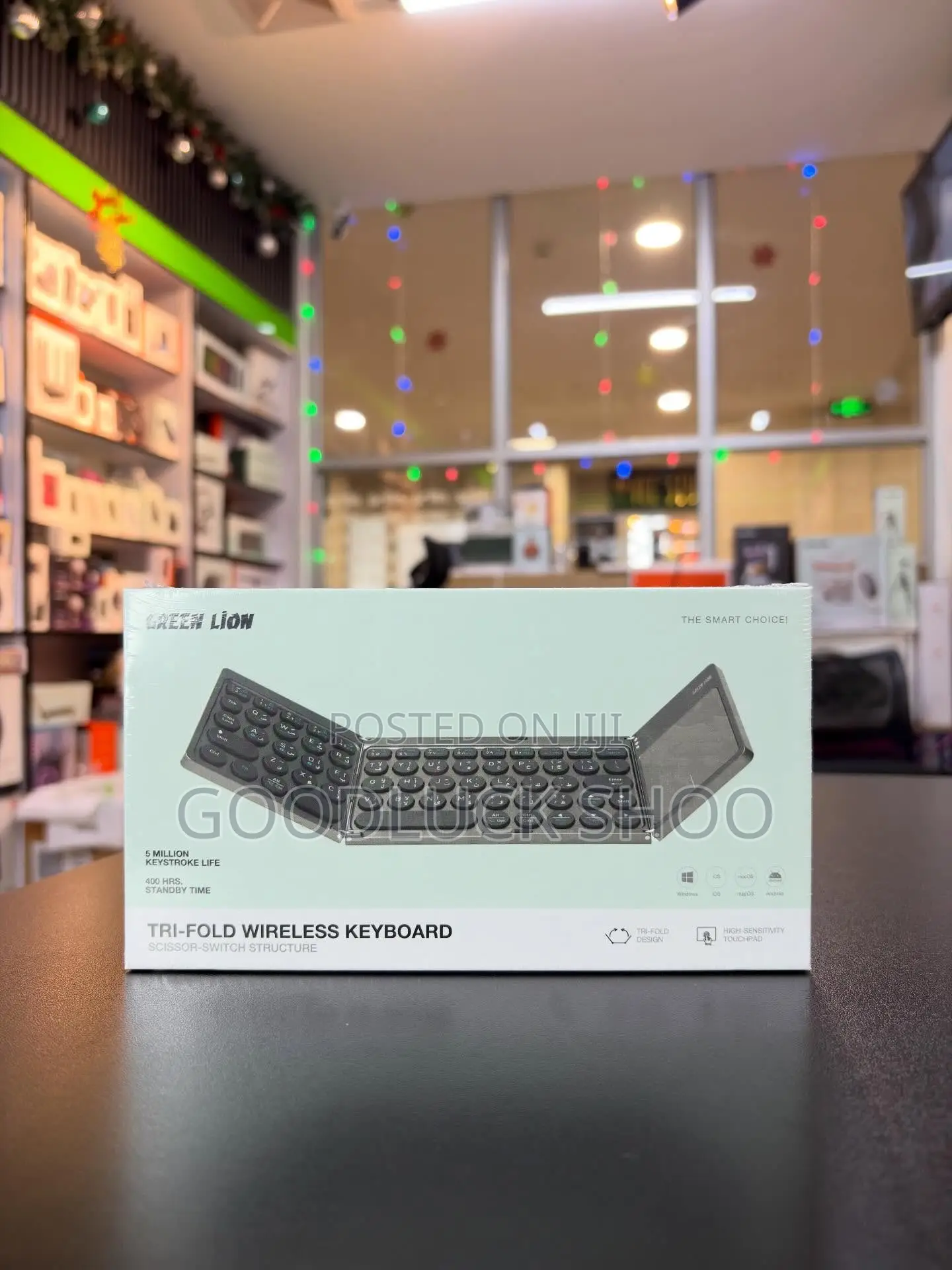 Green Lion Tri-Fold Wireless Keyboard
