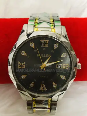 Watch With a Silver and Gold Stainless Steel