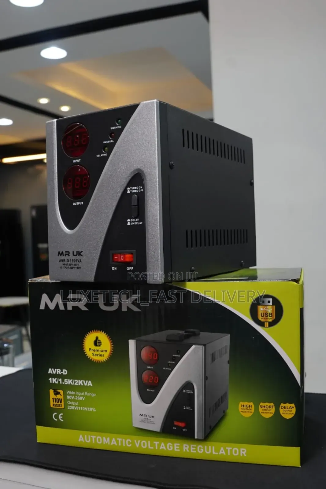 Mr Uk 1500w Automatic Voltage Stabilizer