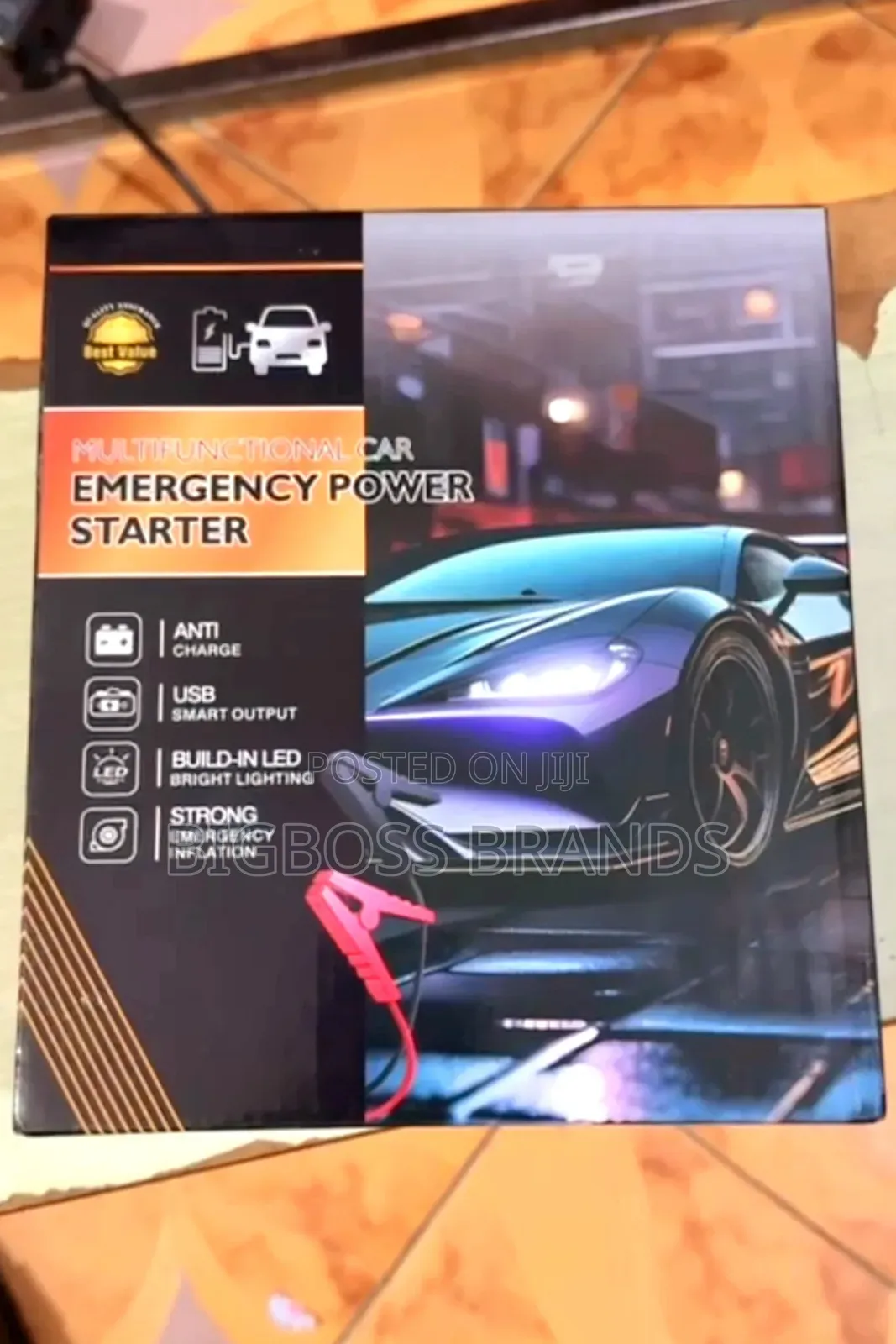 Car Jump Starter [Strong Emergency Inflation] Inajaza Na Upepo