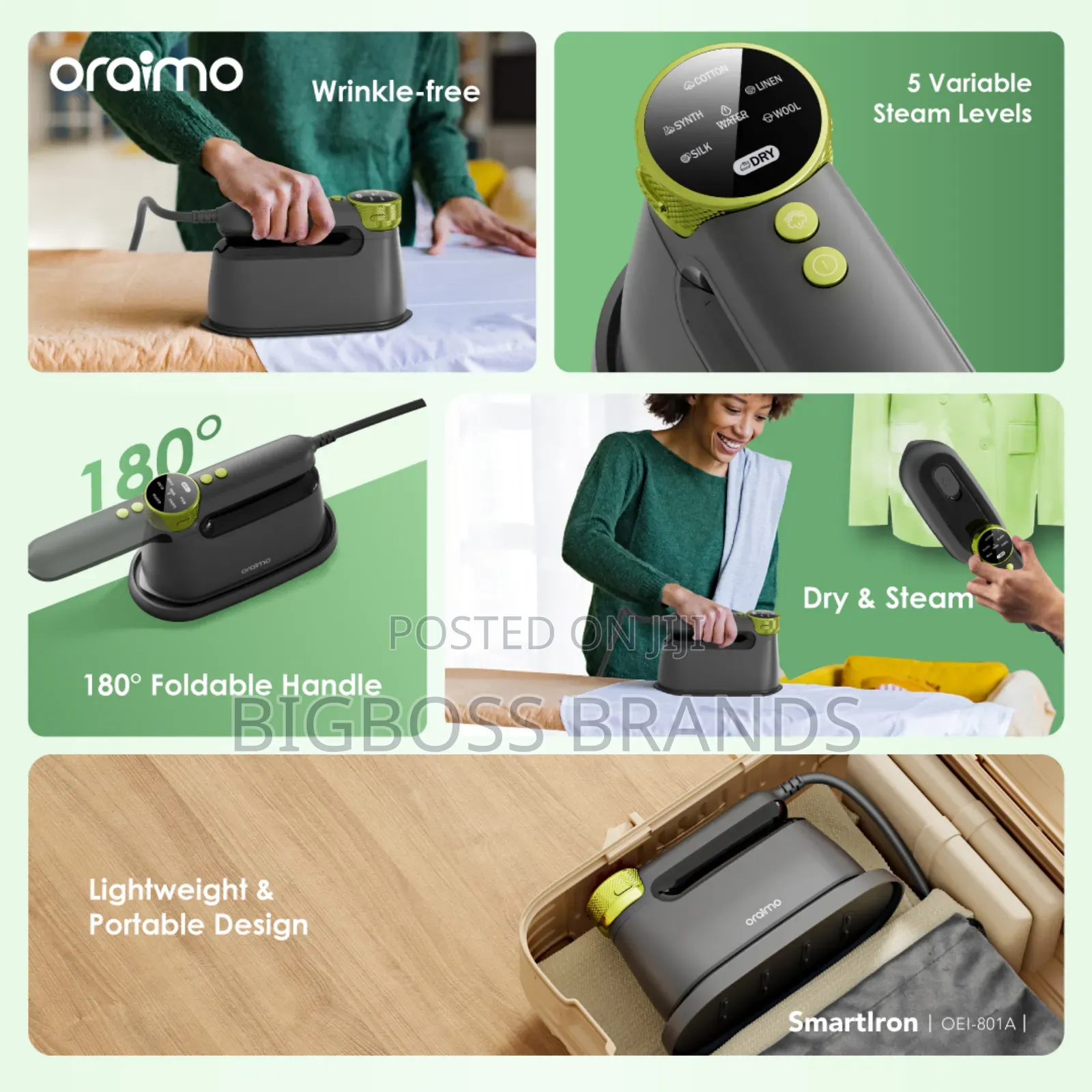 Oraimo Smartiron 1740w Portable Electric Iron