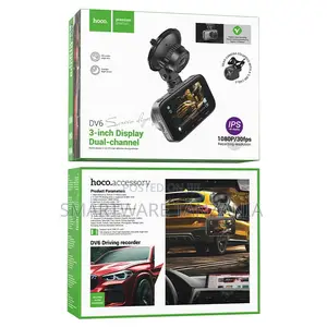 Hoco Dv6 Dual Dash Cam 3 Inch Display 1080p Front Rear Camera