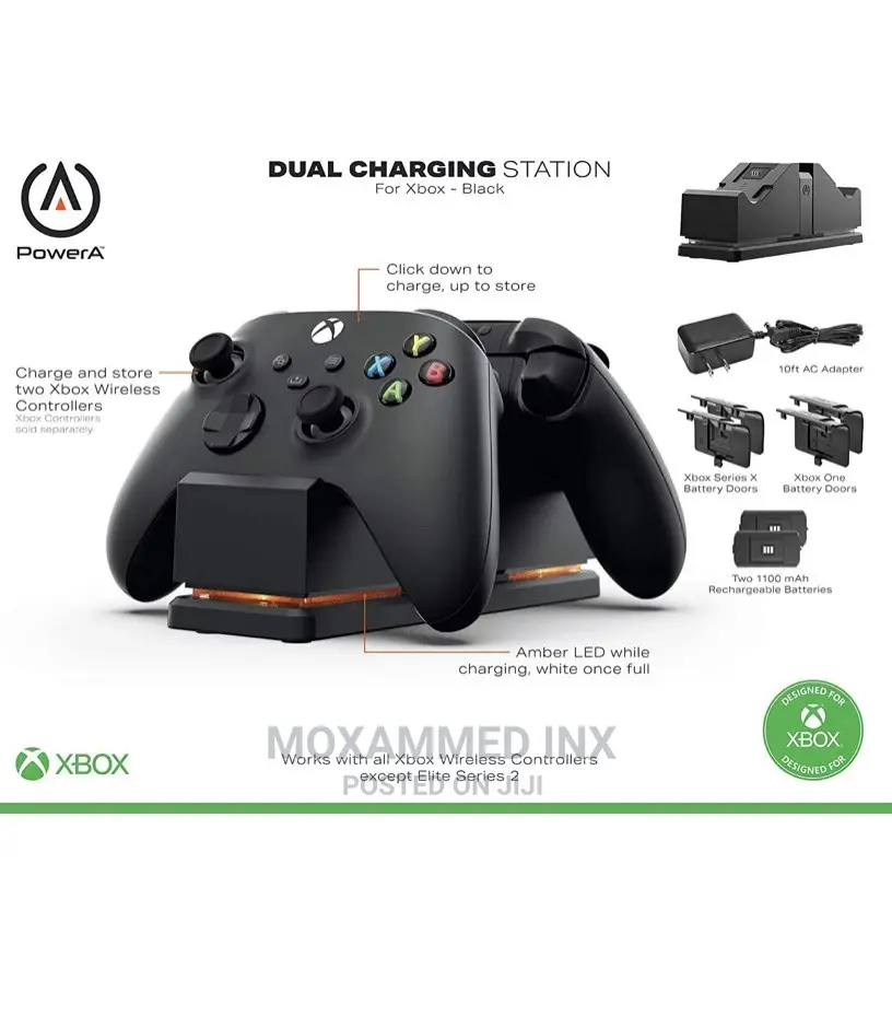Powera Dual Charging Station for Xbox