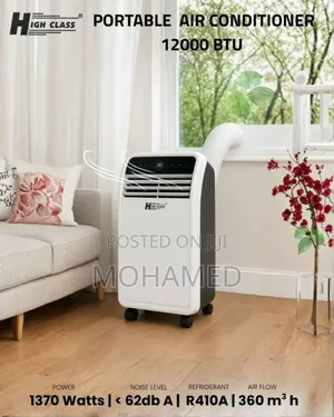 *Highclass Portable Ac*
*Btu 12000