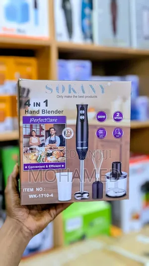 Sokany 4 in 1 Hand Blender – Perfectcare (Wk-1710-4)
