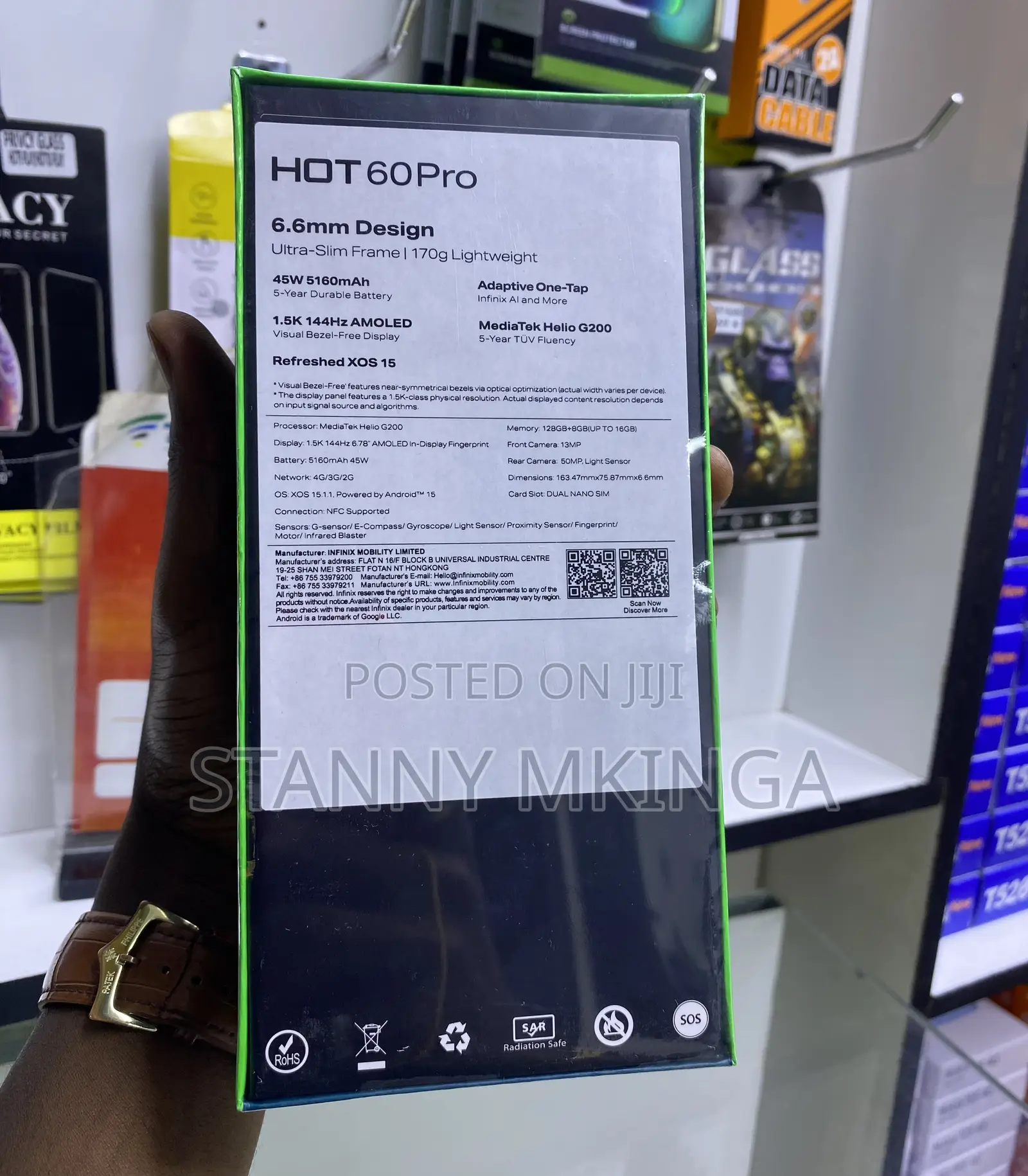 New Infinix Hot 60 Pro 128 GB Black
