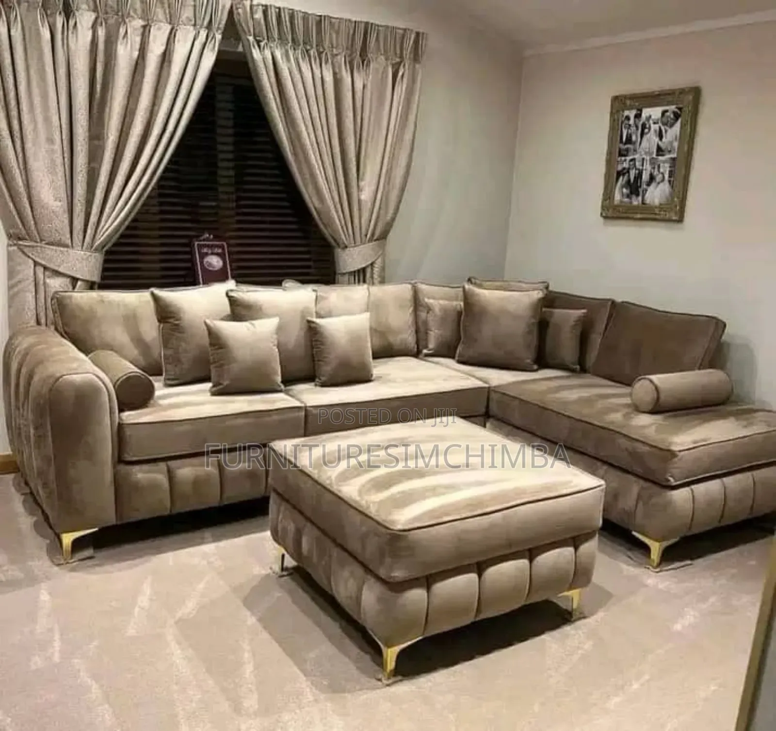L Shape Design With Four Seat
