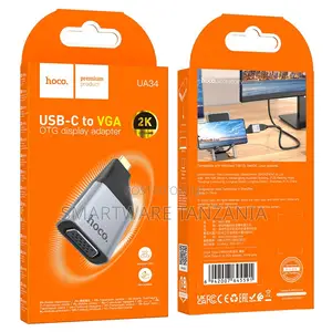 Hoco Ua34 Usb-c To Vga Otg Adapter Resolution Compact Design