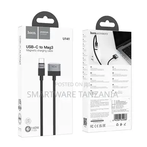 Hoco U141 Usb-c To Mag3 Magnetic Charging Cable 140w Max Fast Charge