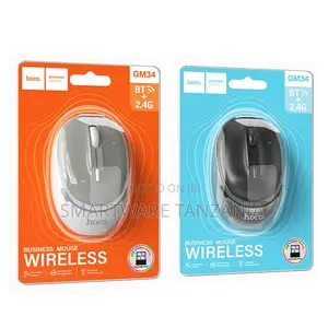 Hoco Gm34 Bt 2.4g Business Mouse Wireless Dual Mode Rechargeable Gray