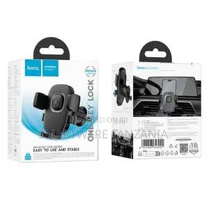 Hoco H75 One Key Lock Car Phone Holder Air Vent Mount Gravity Grip
