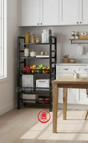 Multipurpose Kitchen Office Rolling Rack 122*50*32cm
