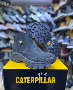 Mens Boots Caterpillar Material Heavy Quality