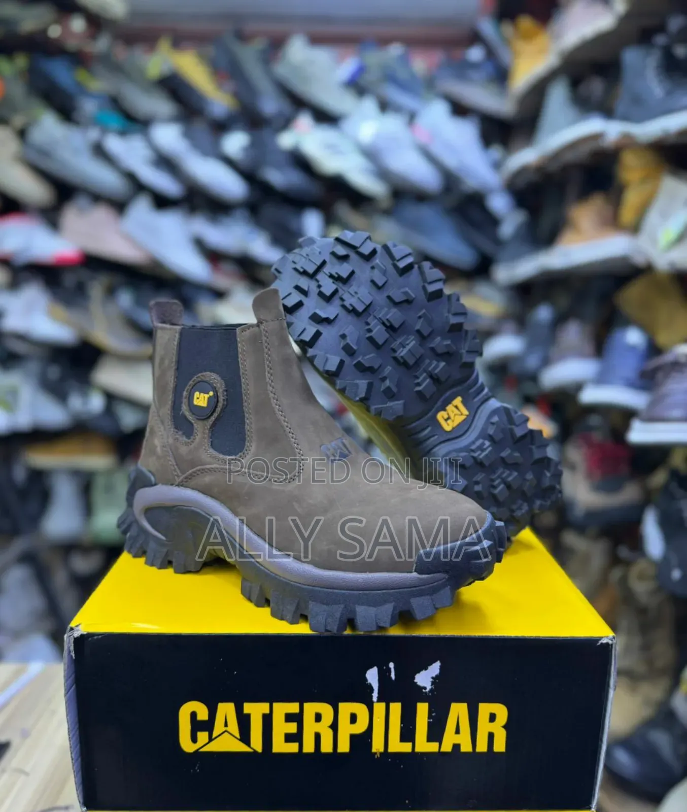 Mens Boots Caterpillar Material Heavy Quality