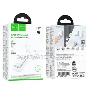 Hoco Hi26 Self Powered Wireless Doorbell No Battery 38 Ringtones