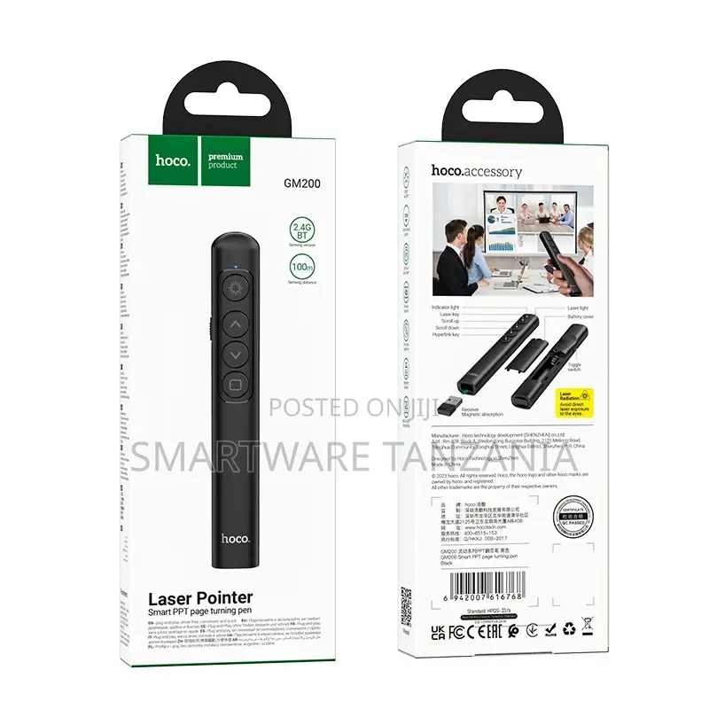 Hoco Gm200 Laser Pointer Smart Ppt Page Turner Presentation Remote
