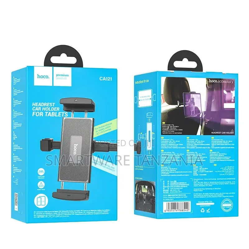 Hoco Ca121 Headrest Car Holder Tablet Mount Backseat Entertainment