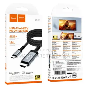 Hoco Ua43 Usb-c To Hdtv Cable 30hz Screen Mirroring 1.8m Long