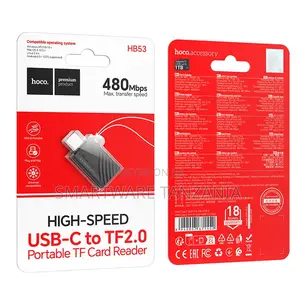Hoco Hb53 Usb-c To Tf2.0 Card Reader 480mbps Portable Mini Adapter