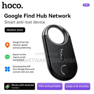 Hoco E98a Google Find Hub Tracker Obsidian Black Mini Portable 6-8m