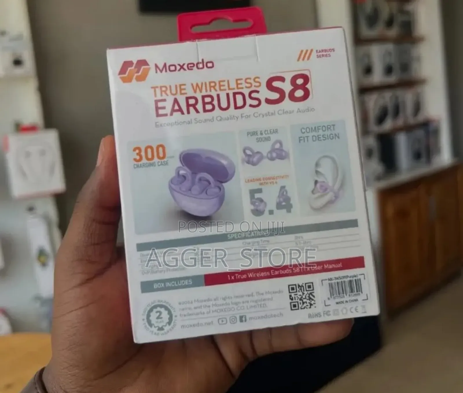 Moxedo True Open Ear Earbuds S8