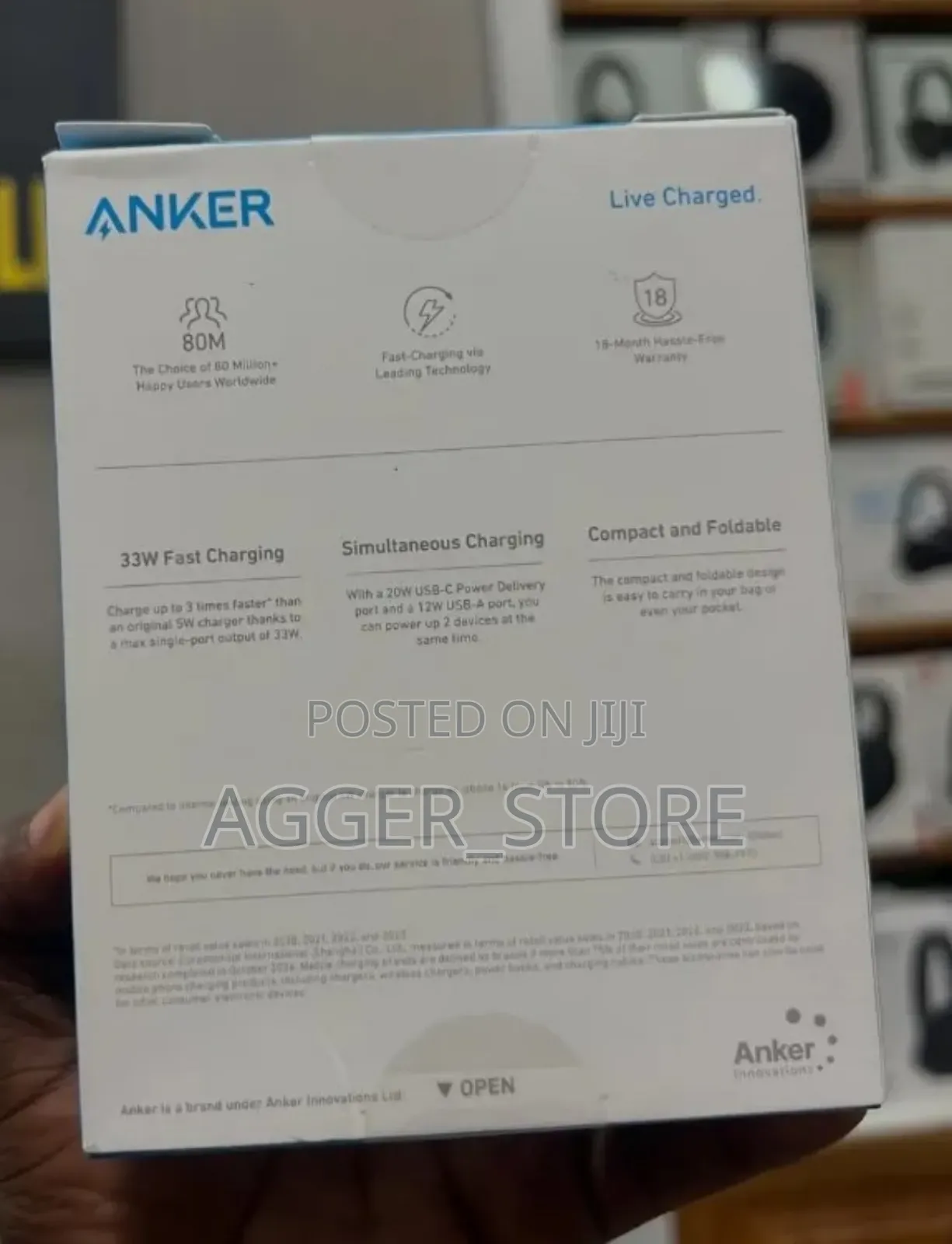Anker 323 Charger With 310 Usb-C to Lightning Cable(33w, 3 Ft)