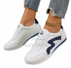 Women's Sneakers White Brand Material Soft Faux Leather