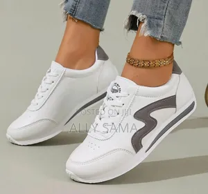 Women's Sneakers White Brand Material Soft Faux Leather