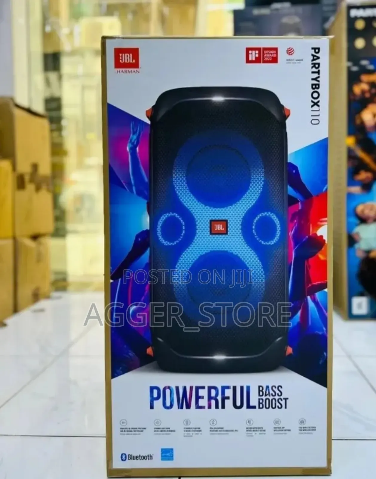 JBL Partybox 110 - Portable Party Speaker With Built-in Lights